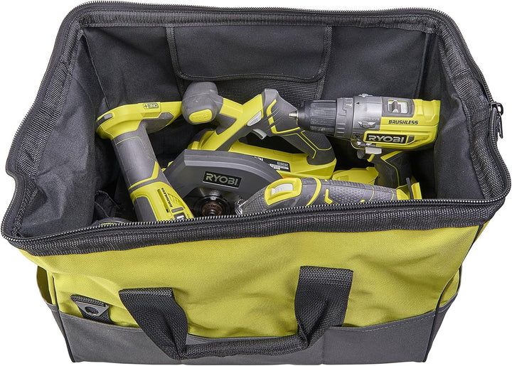 RYOBI - Tasche Grün und Schwarz verstärkt 460 x 305 x 305 mm für 3 oder 4 Werkzeuge Serie ONE+ mit o