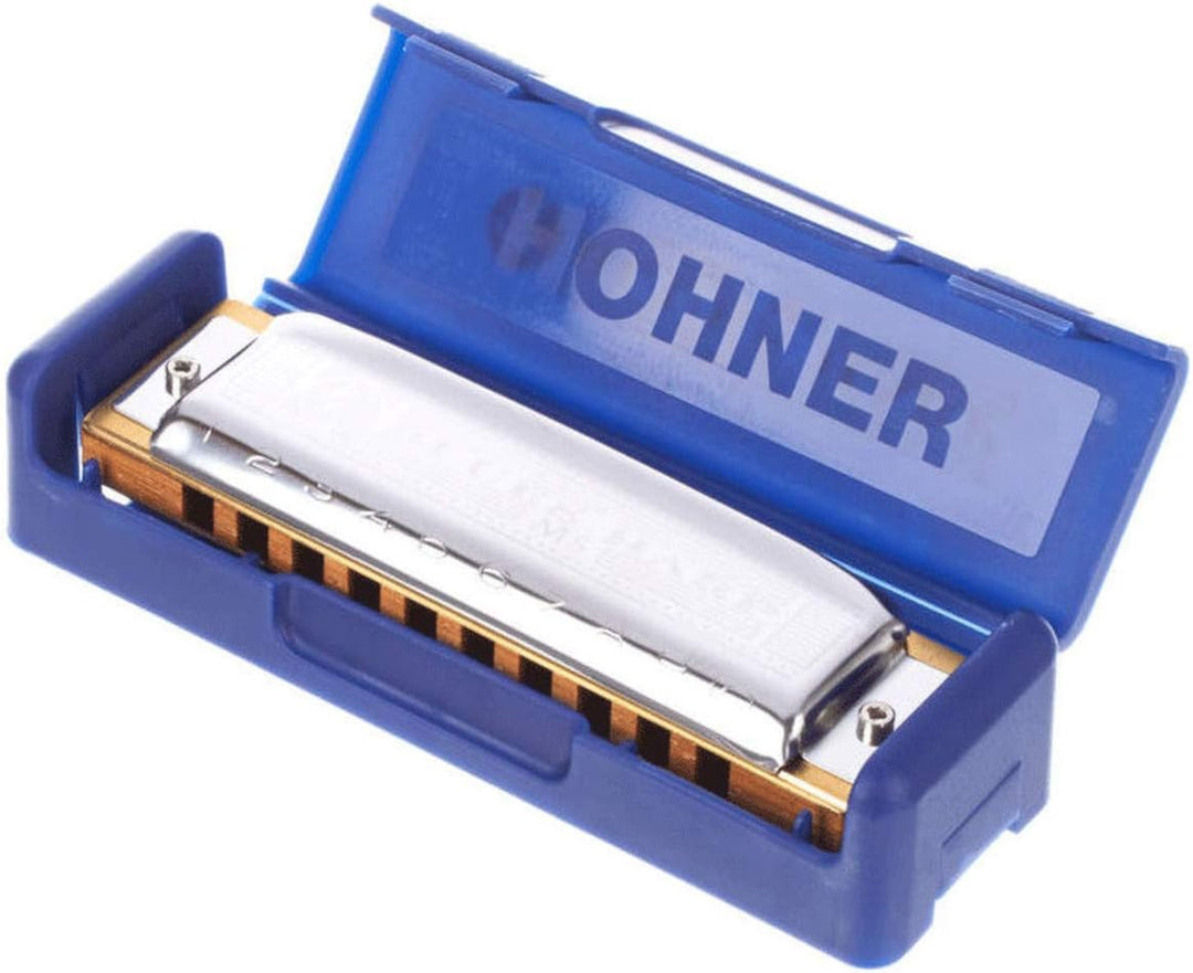Hohner HH532D Blues Harp - Key of D Chrome Single, Single