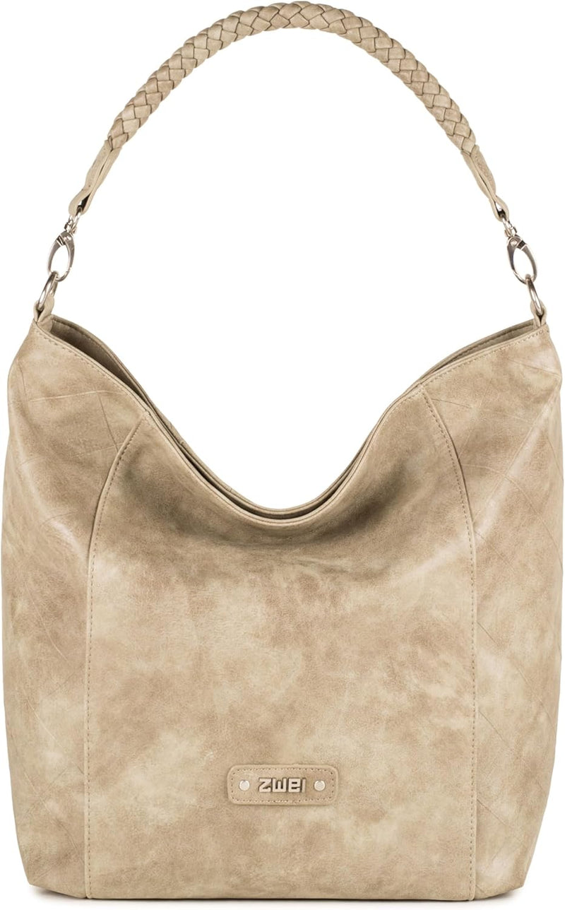 zwei Lisette L12 Schultertasche 36 cm Hemp, Hemp