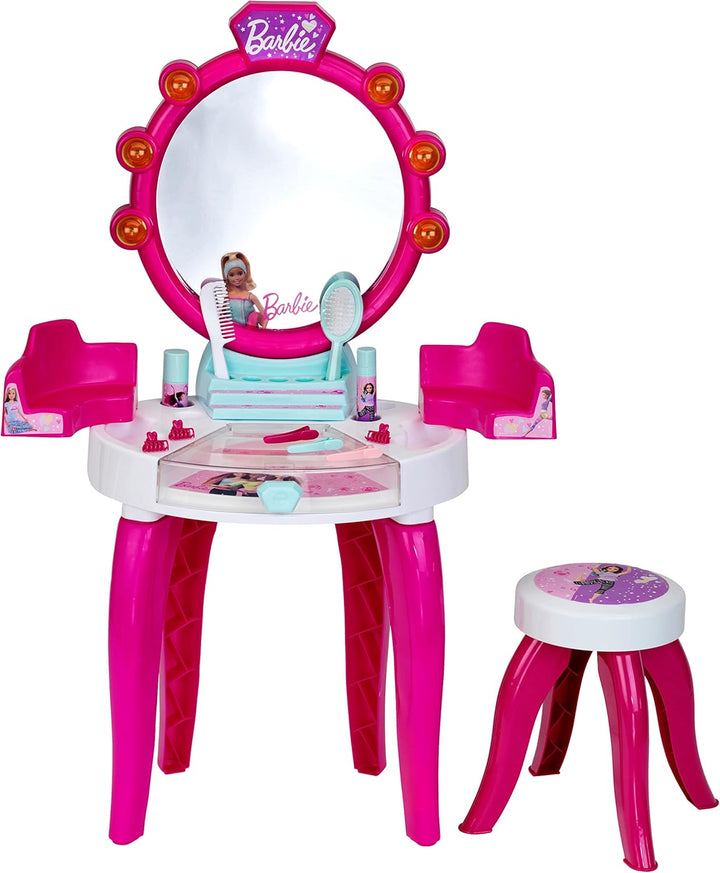 Theo Klein 5328 Barbie Schönheitsstudio mit Licht- und Soundfunktion & 5790 Barbie Frisier-Set I Zub