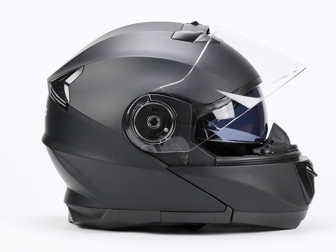 BNO Flip-2 Flip-Up Helm Klapphelm Modular Helm (L, Matt Schwarz) L Matt Schwarz, L Matt Schwarz