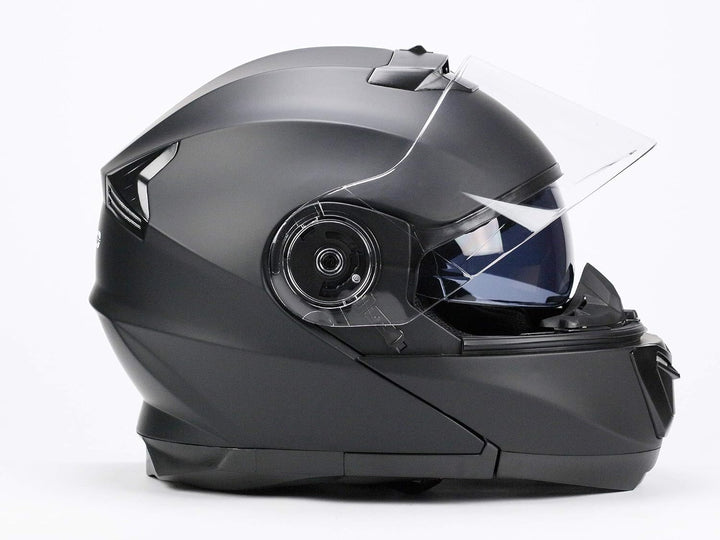 BNO Flip-2 Flip-Up Helm Klapphelm Modular Helm (L, Matt Schwarz) L Matt Schwarz, L Matt Schwarz