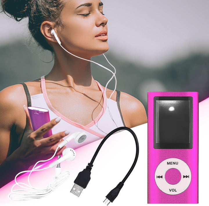 MP3-Player/MP4-Player Bluetooth 5.0, 1.8" Tragbarer HiFi-Musikplayer mit Verlustfreiem Sound und Lau