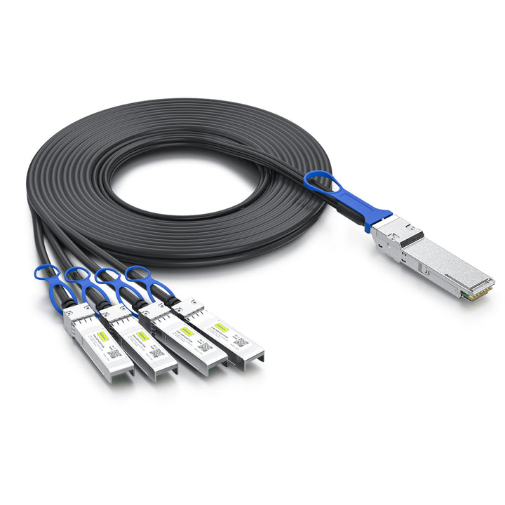 10Gtek 100G QSFP28 to 4X 25G SFP28 Breakout DAC Passive Direct Attach Copper Twinax Cable for Arista