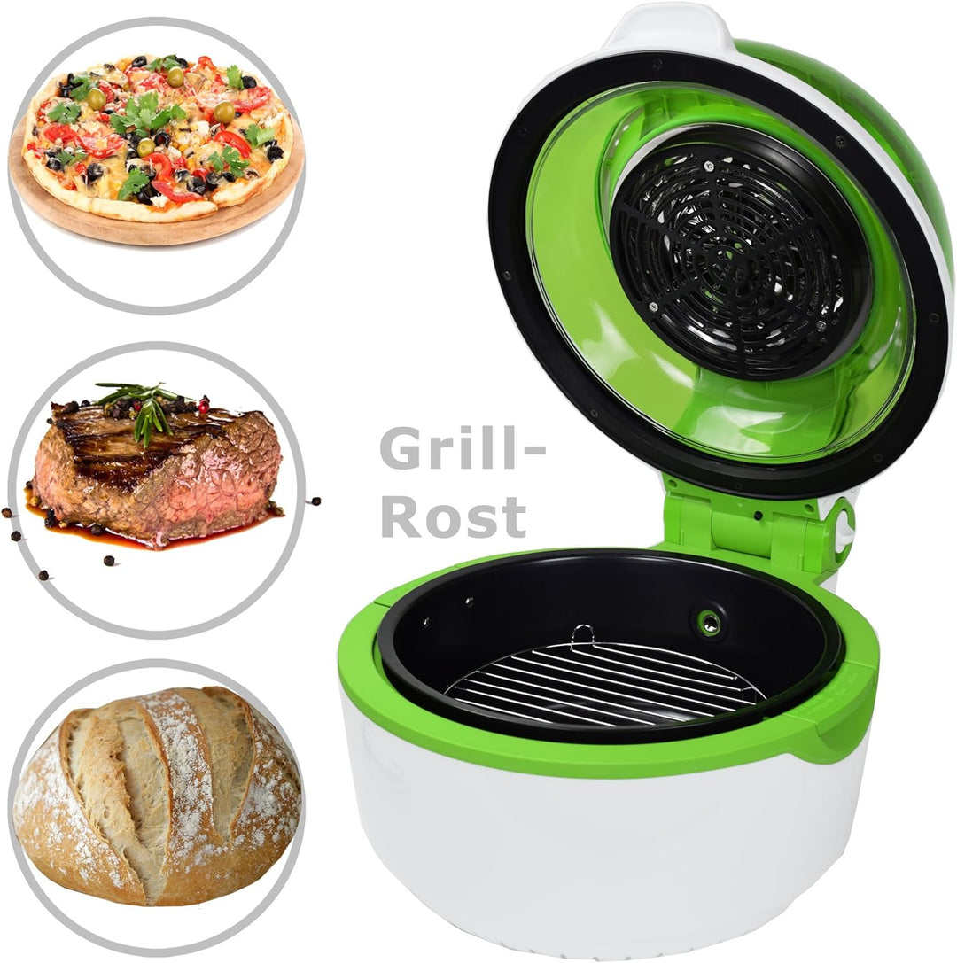 Syntrox Germany Turbo-Heissluftfritteuse Heissluftgarer Fritteuse Air-fryer mit LED-Display, 10 Lite