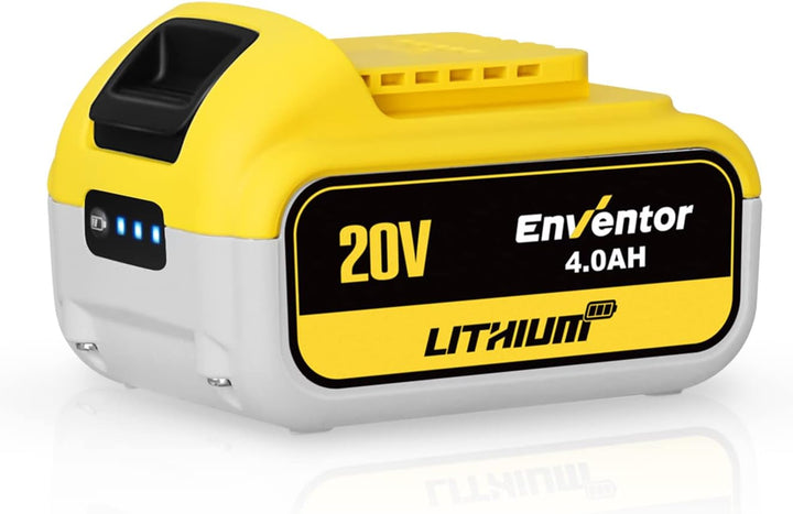 20V 4.0Ah Batterien, ENVENTOR Batterie-Backup mit LED, für Enventor 20V Elektrowerkzeuge