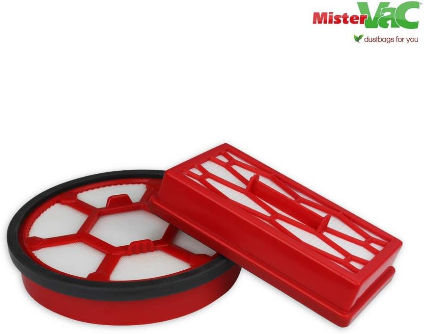MisterVac Staubsaugerfilter Hepa Filter Ersatzfilter kompatibel mit Dirt Devil DD 2220 Rebel 22 HF