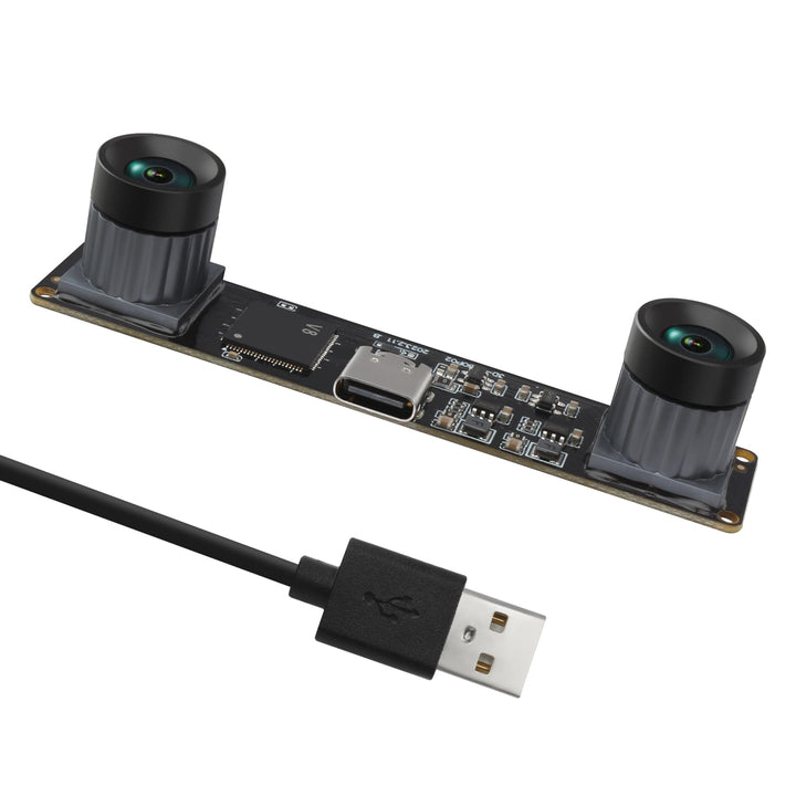 USB Stereokamera Kameramodul, Synchrones Doppellinsenobjektiv, 4MP 1080P Full HD 60fps Hochgeschwind