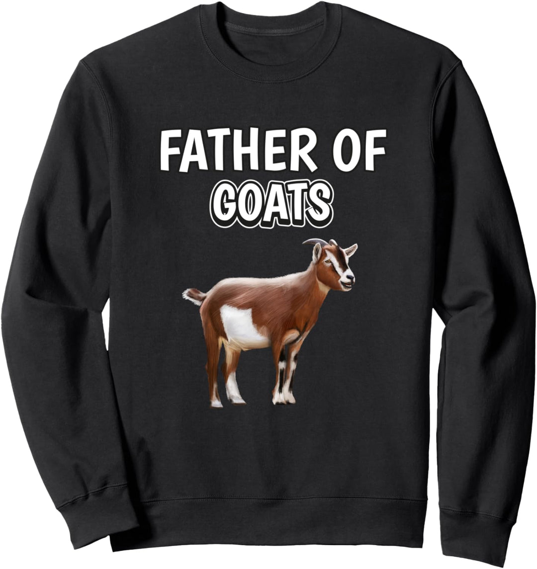 Herren Jungen Father Of Goats Papa Vatertag Ziege Sweatshirt