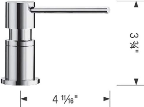 BLANCO LATO Spülmittelspender silgranitweiss/chrom | Passend zu allen BLANCO-Küchenarmaturen | Beque