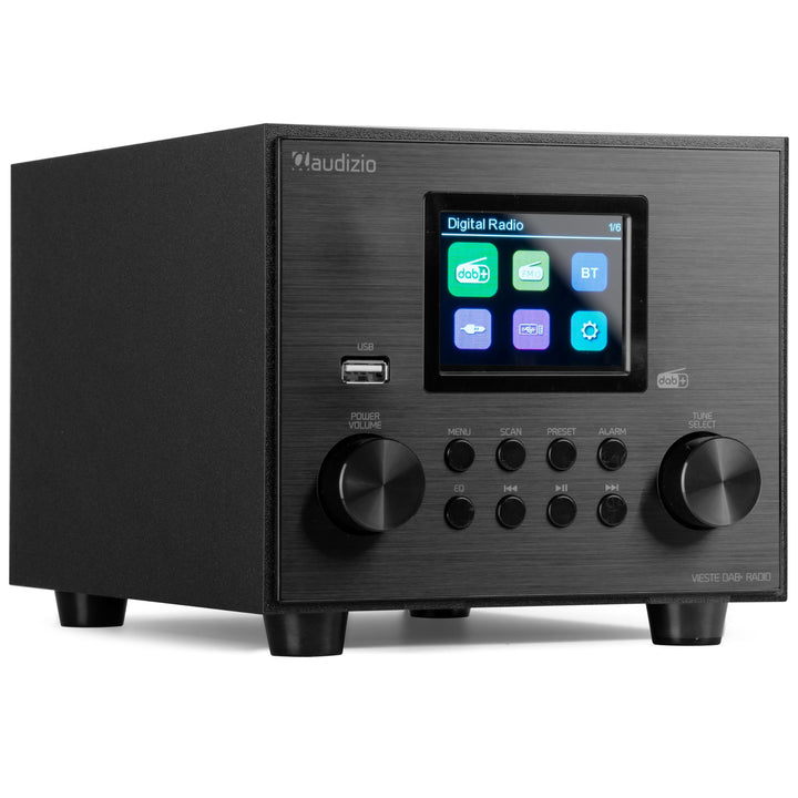 Audizio Vieste - DAB Radio mit Bluetooth, Digitalradio, 60 Watt Lautsprecher, DAB Plus Radio mit USB