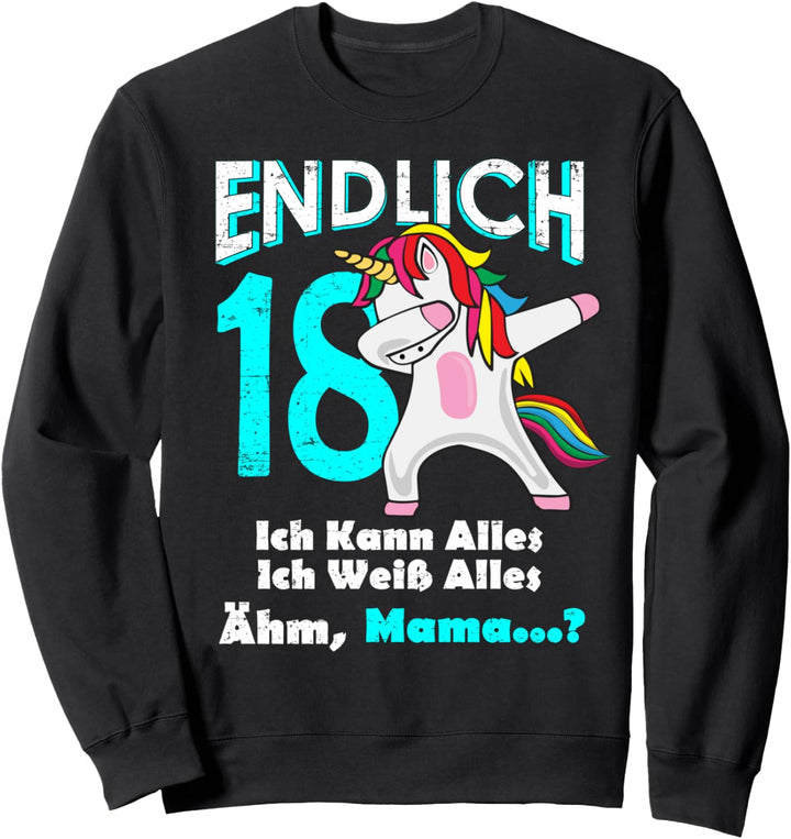 18. Geburtstag Party Mädchen 2002 Frau Lustig Geschenk Sweatshirt