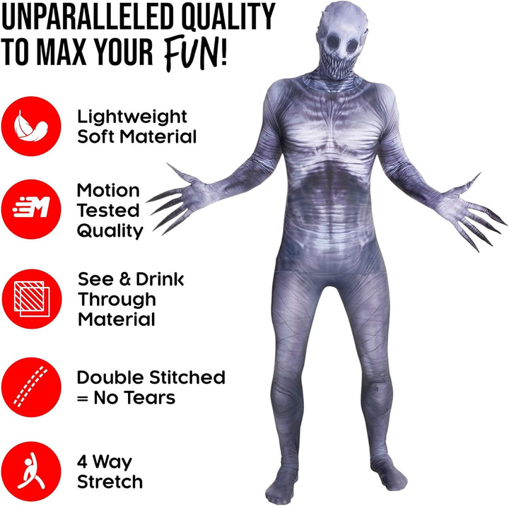 Morphsuits The Rake Kostüm für Erwachsene, Monster Verkleidung, Halloween und Karneval - M (150cm-16