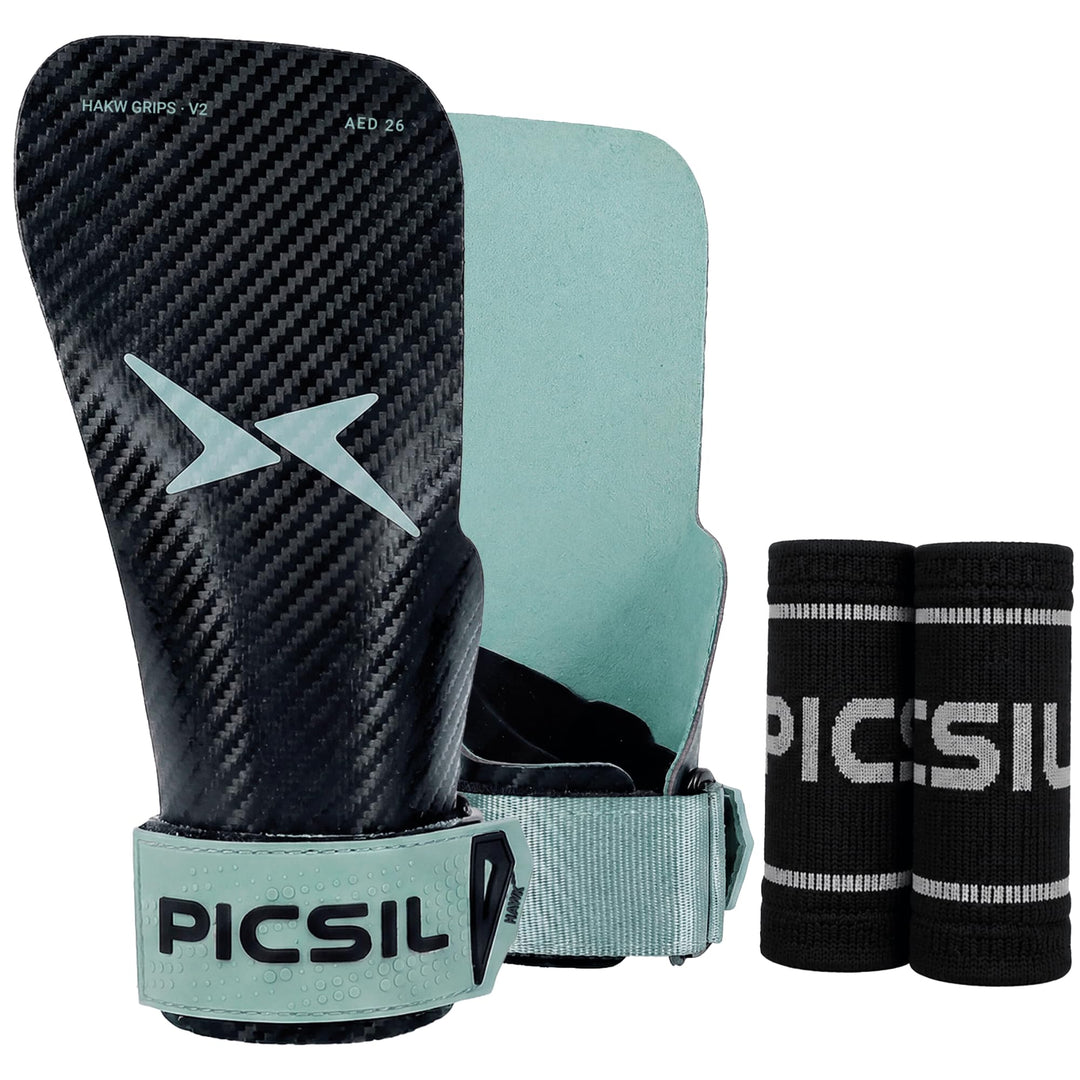 PICSIL Hawk Grips - Griffe Ohne Magnesium, Grip auf Sauberen Stangen, Dreilagig, Inklusive Handgelen