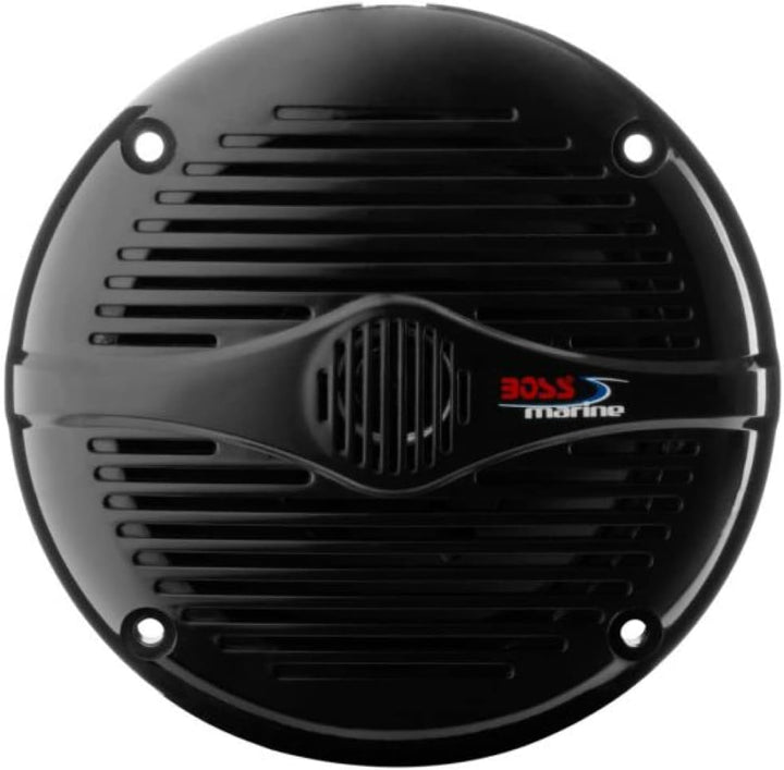 KIT-Set FÜR BOSS Audio Systems MR50B 2 Schwarze 2-Wege-Marinelautsprecher 5,25" 13,5 cm 135 mm, 75 W