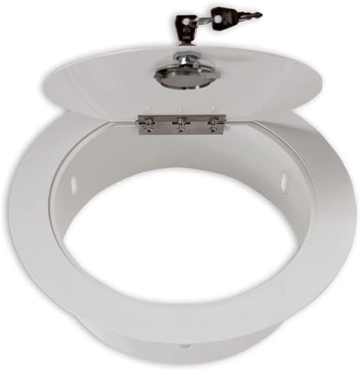 Wäscheschacht-Einwurftür Klappe Deckel SUPERIOR S (Weiss) Ø 250 mm