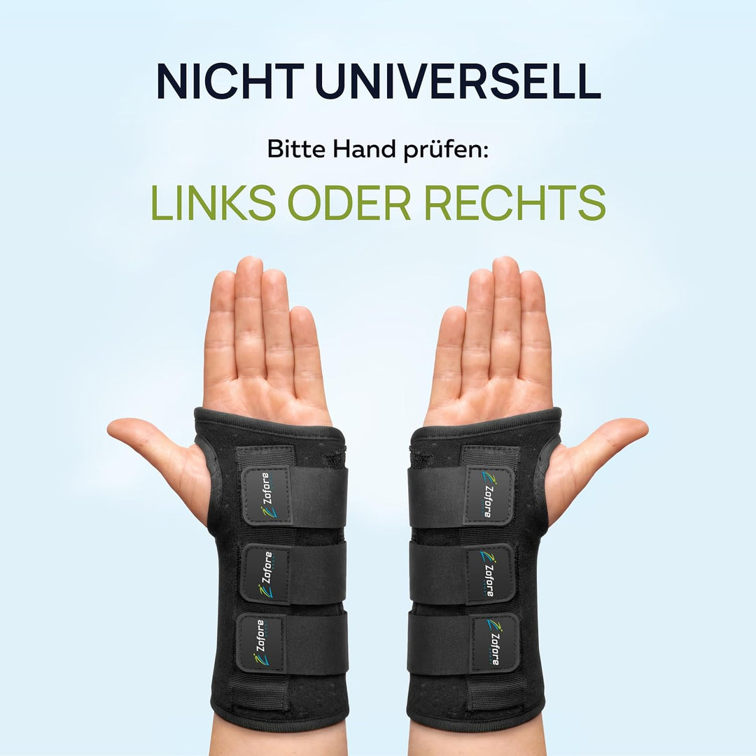 Karpaltunnel Handgelenkstütze mit Metallschiene-Stabilisator - Zur Linderung von Tendinitis Arthriti