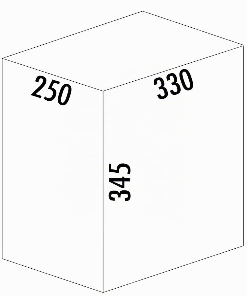 Naber CLAP 1/300-2 Abfallsorter 15 Liter (2x 7,5) in Anthrazit ab 30 cm Schrankbreite