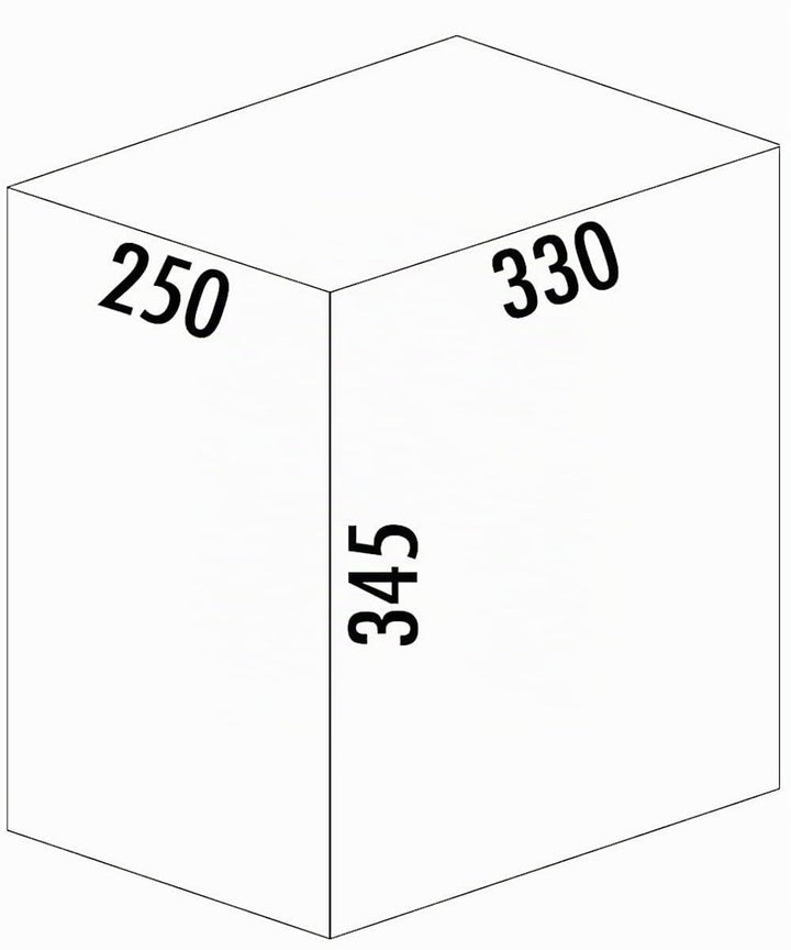 Naber CLAP 1/300-2 Abfallsorter 15 Liter (2x 7,5) in Anthrazit ab 30 cm Schrankbreite