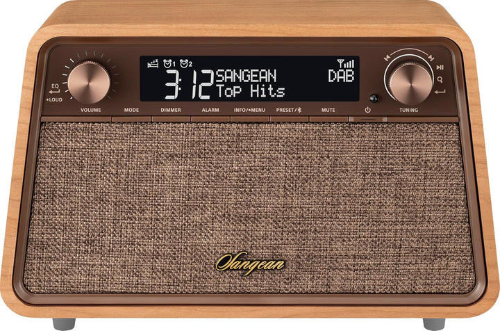 Sangean WR-201D Dab+(10), FM RDS (10) Radio mit Bluetooth, mit LCM-Display für einfaches Ablesen und