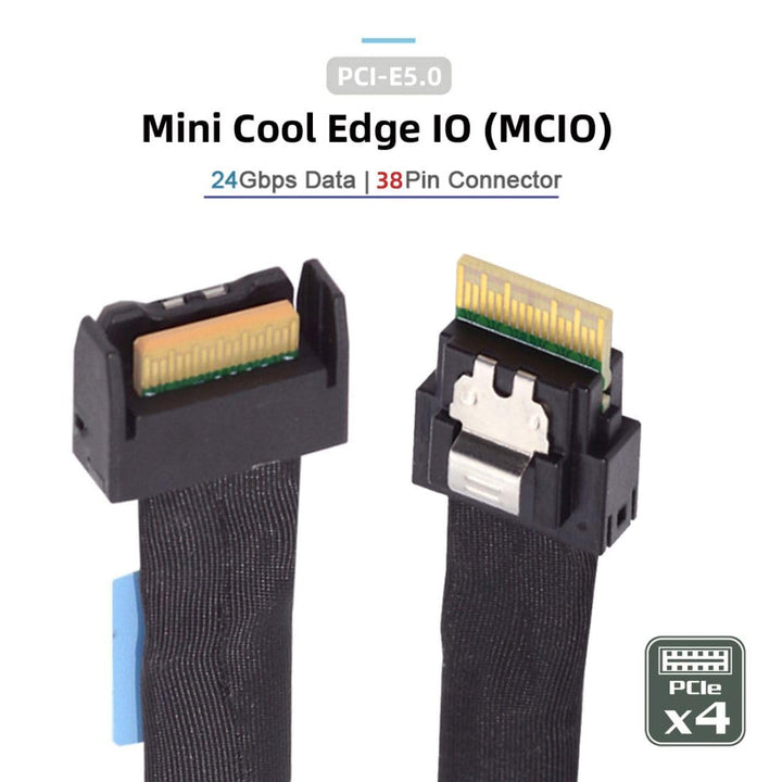 chenyang Slimline SFF-8654 4i Stecker zu PCI-E 5.0 MCIO 4i 38Pin SFF-TA-1016 Mini Cool Edge IO Steck