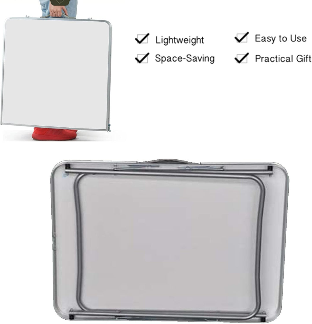 Klappbar Tisch Garten, Tragbar Klapptisch Campingtisch mit stabilen Aluminiumbeinen und Tragegriff,