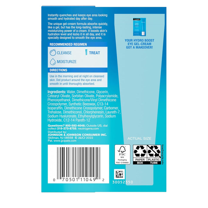 Neutrogena Hydro Boost Gel, extra-dry Haut 14 ml (1er Pack) Auge, 14 ml (1er Pack) Auge