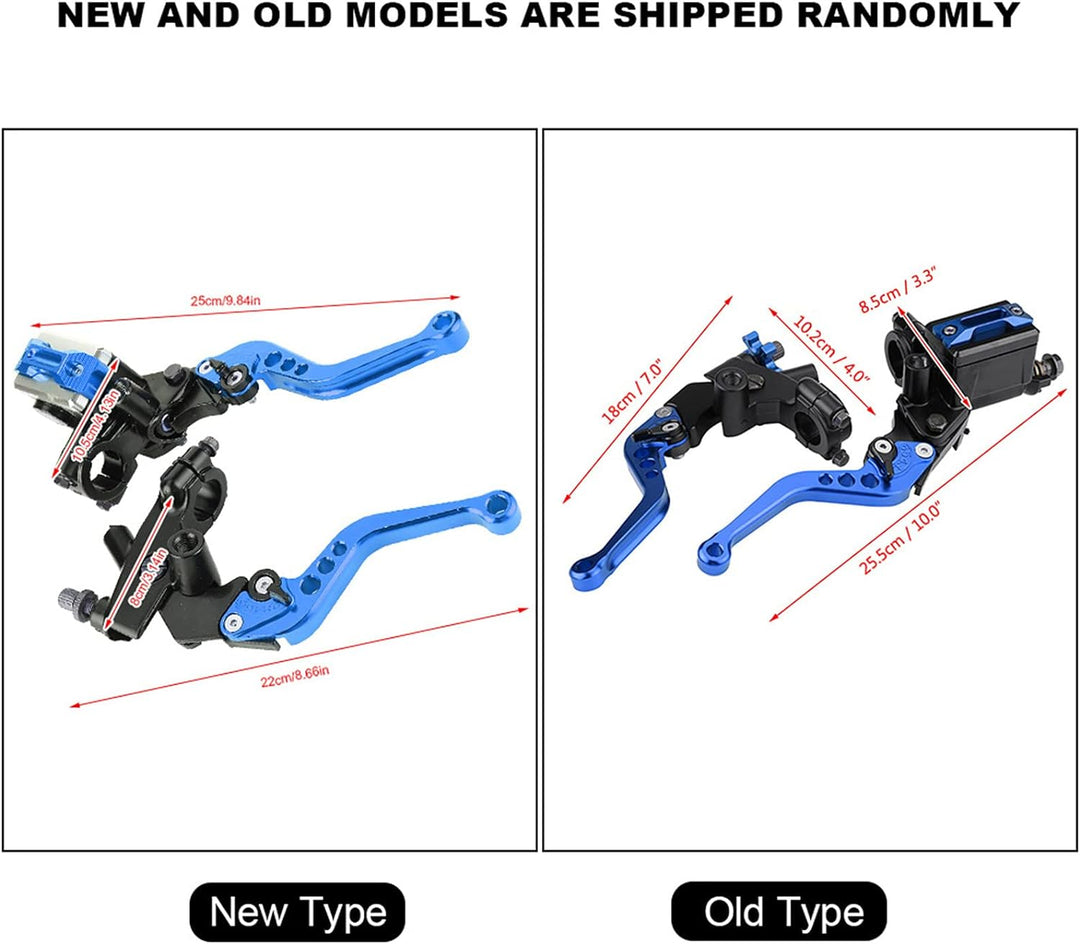 Qiilu 1 Paar Universal-Brems- und Kupplunghebel für Motorräder mit 7/8-Zoll-Lenker (22 mm), für Haup