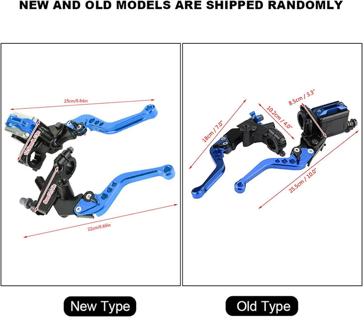 Qiilu 1 Paar Universal-Brems- und Kupplunghebel für Motorräder mit 7/8-Zoll-Lenker (22 mm), für Haup