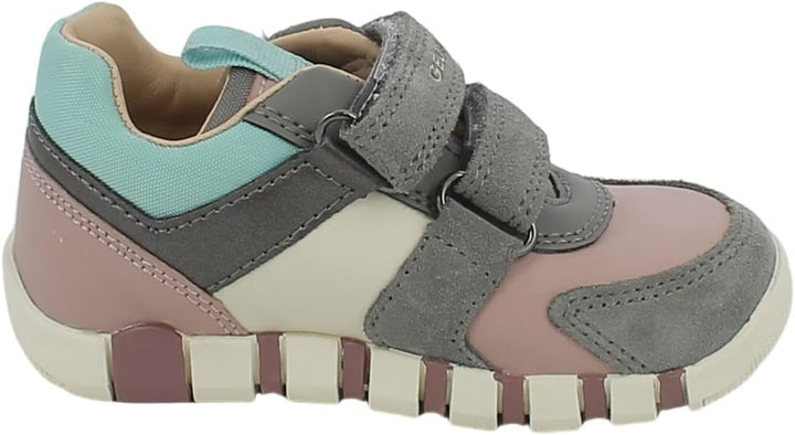 Geox Mädchen B Iupidoo Girl C Sneaker, Grey Old Rose