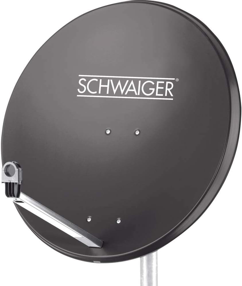 Schwaiger SPI996.1 Stahl SAT-Spiegel, (Durchmesser 85 cm) Anthrazit, Anthrazit