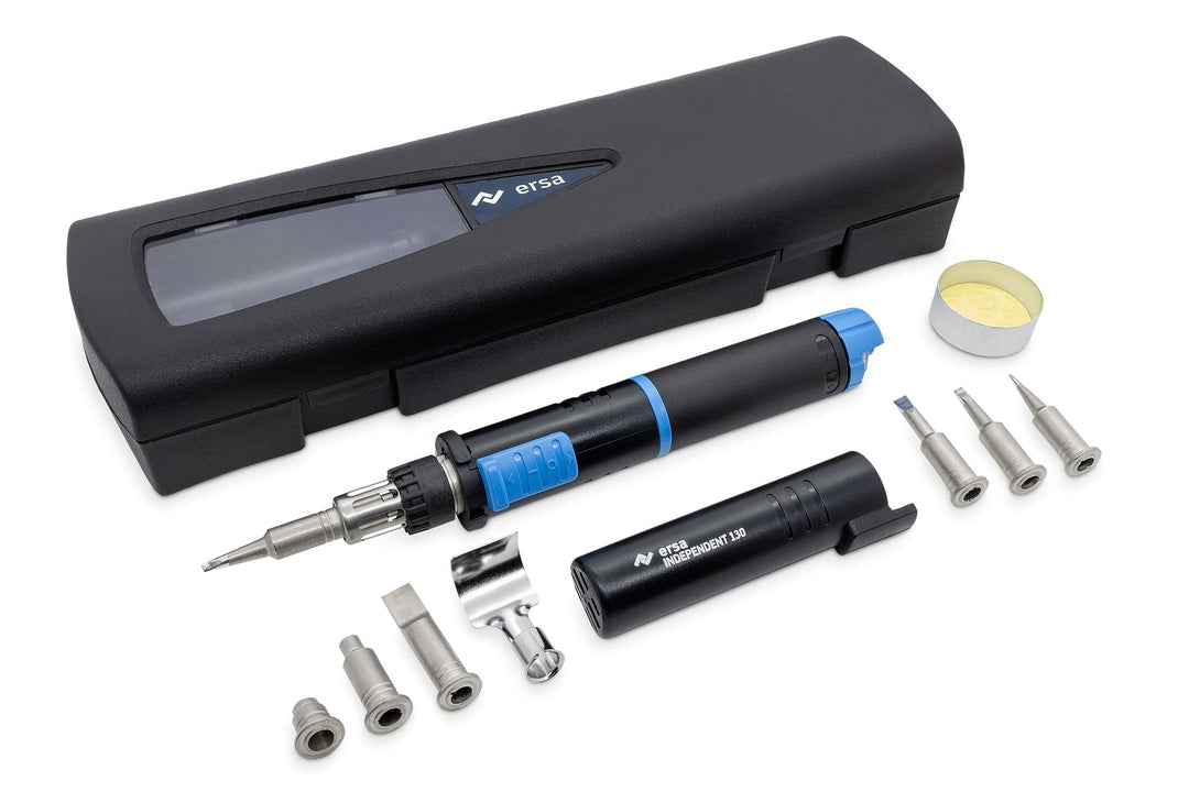 ERSA Independent 130 PROFI-Set Gaslötkolben 130W Temperatur bis 580 °C inkl. 4 Lötspitzen 2 Düsen 13