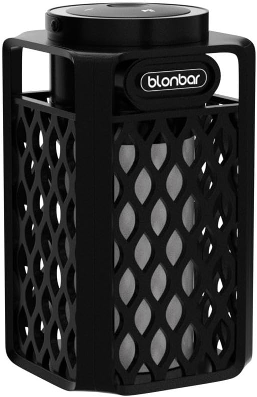 Blonbar Outdoor Bluetooth-Lautsprecher mit Flammenlicht, Outdoor Lautsprecher, Outdoor-Taschenlampe,