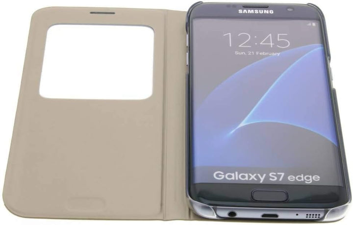 Samsung S View Cover Hülle für Galaxy S7 edge, gold Gold Samsung Galaxy S7 edge, Gold Samsung Galaxy