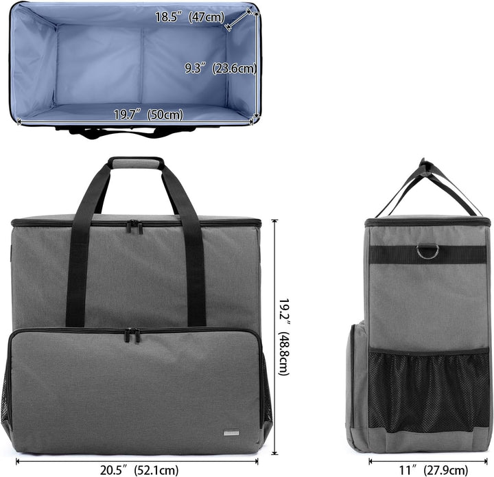 CURMIO Reisetasche für Desktop Computer, Tragetasche für Computer PC-Gehäuse, Tastatur, Kabel usw, P