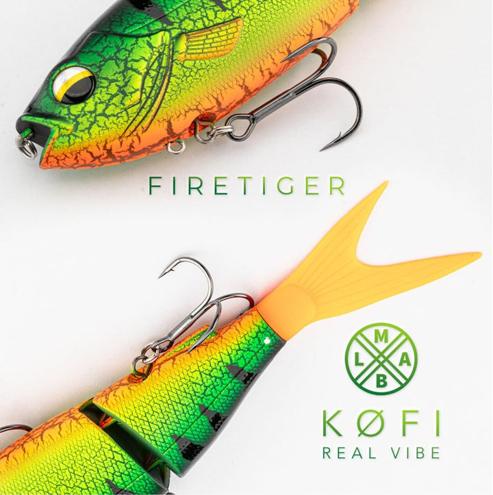 LMAB Real Vibe 15, 18, 22 cm Swimbait sinkend Hecht Köder gross zum Spinnfischen, Glidebait, Big Bai