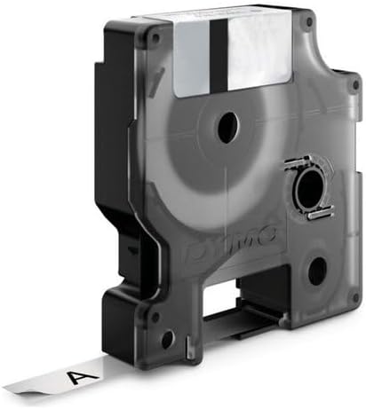 DYMO Rhino Industrie Permanente Polyesteretiketten | 9 mm x 5,5 m | Schwarz auf Metallic | selbstkle