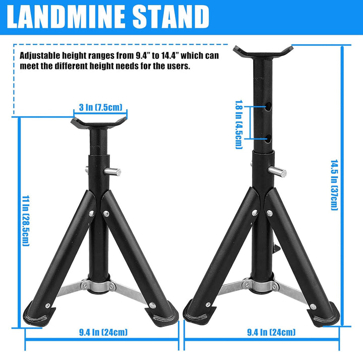 KORIKAHM Viking Press Landmine Griff für 5,1 cm olympische Langhantel, T-Bar Row Attachment Core Str