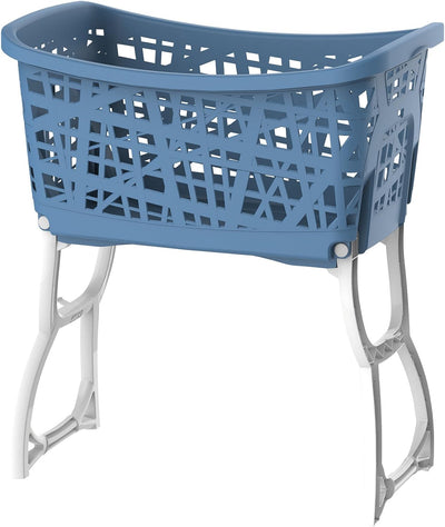 Bama Stand Up Wäschekorb mit Beinen, 60,5 x 40 x 68,5 cm, Farben Sortiert