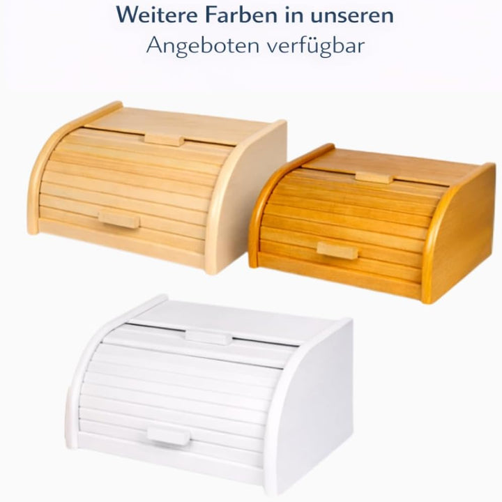 FORTENA Brotkasten Holz Natur Gross 39 x 29 x 18 cm Unbehandelt für DIY Decoupage