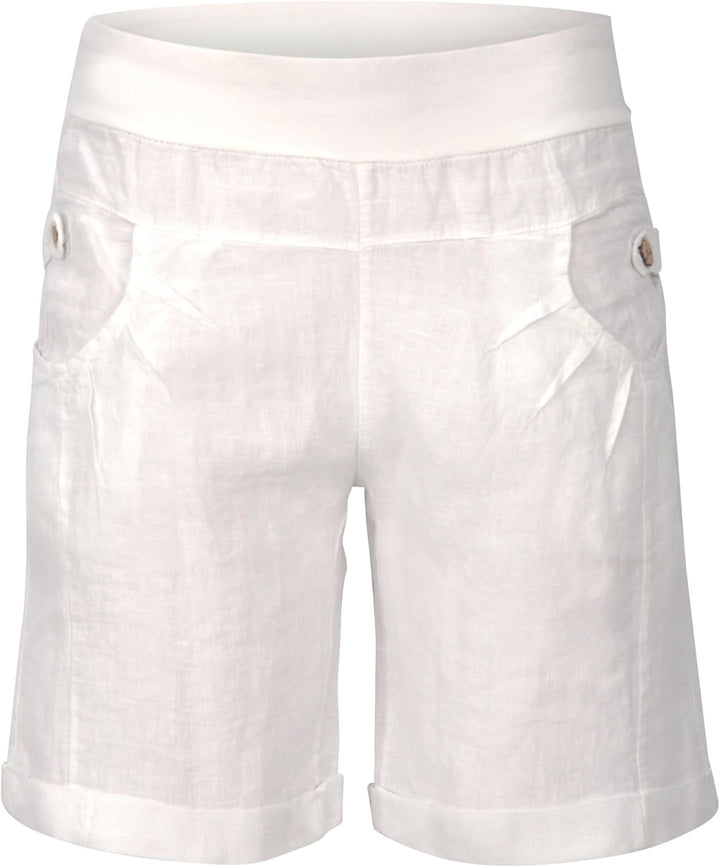 Malito Damen Bermuda aus Leinen | lässige Kurze Hose | Shorts für den Strand | Pants - Hotpants 3001