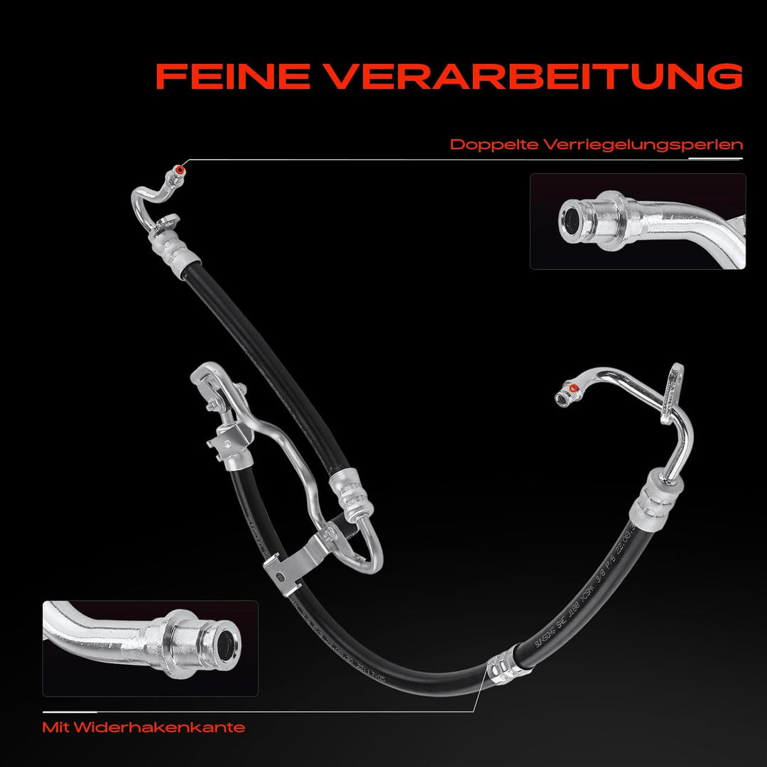 Frankberg Servolenkung Schlauch Kompatibel mit C-Klasse W204 C200 C220 C250 2008-2014 Replace# 20446