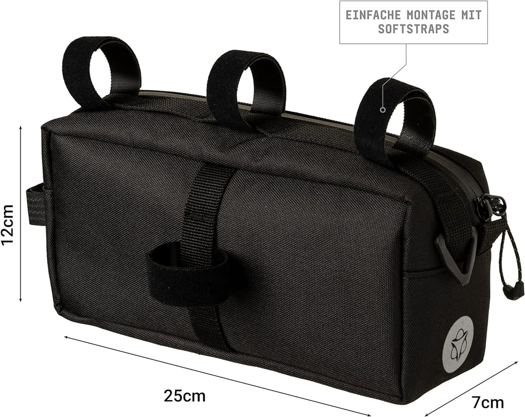 AGU Lenkertasche Bar Bag, 2L Fahrradtasche Lenker Vorne für Bikepacking, Rennradtasche, Wasserabweis