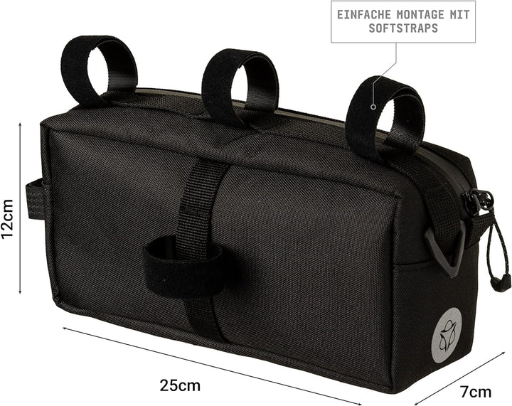 AGU Lenkertasche Bar Bag, 2L Fahrradtasche Lenker Vorne für Bikepacking, Rennradtasche, Wasserabweis