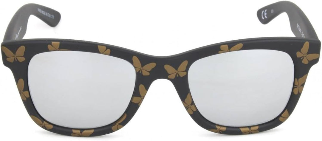 Italia Independent Damen 0090T-FLW-071 Sonnenbrille, Mehrfarbig (Negro/Marrón), 50