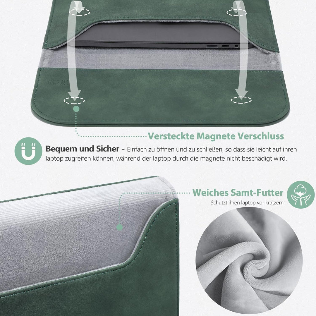 HYZUO 13,3-14 Zoll Laptop Hülle Tasche Laptophülle für MacBook Pro 14 M3/M2/M1 A2992 A2918 A2779 A24