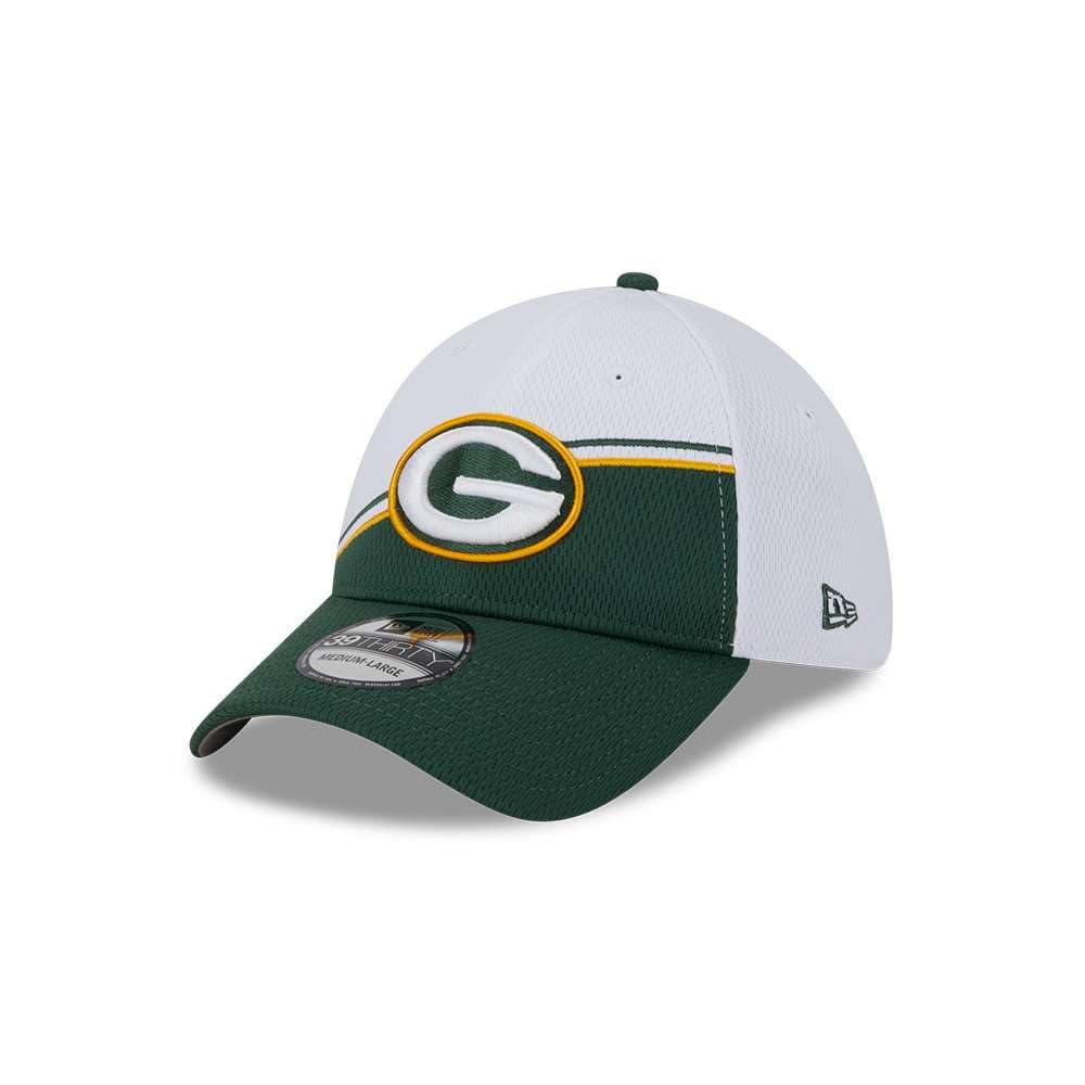 New Era NFL Green Bay Packers Official 2023 Sideline 39THIRTY Stretch Fit Cap, S-M