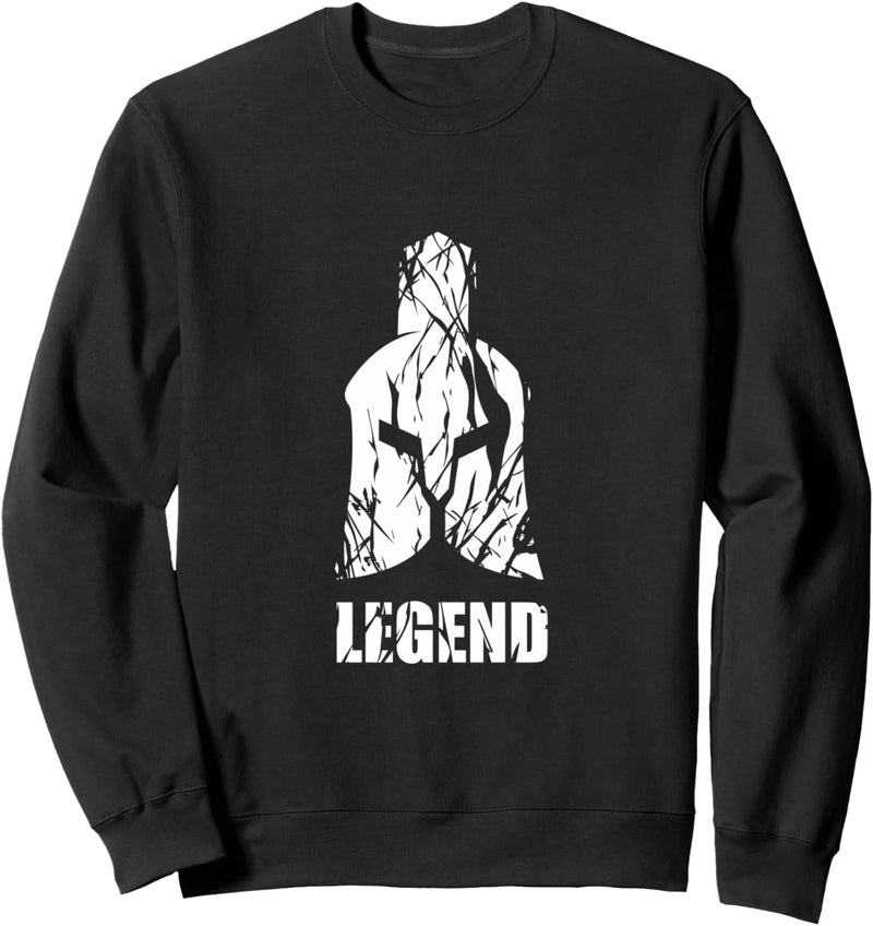 LEGEND | Spartaner Helm | GYM Motivation Fitness Sprüche Sweatshirt