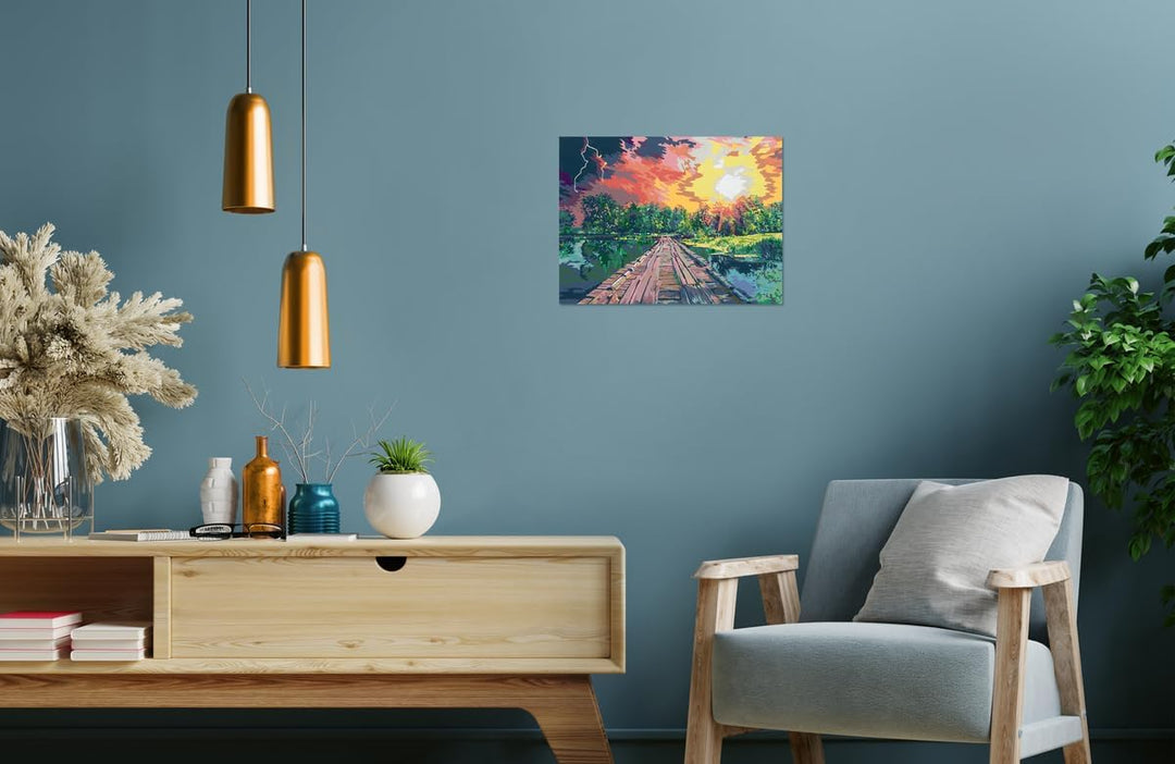 Ravensburger CreArt 20279 - Magisches Licht - Malen nach Zahlen Erwachsene, DIY Malset mit Pinsel un