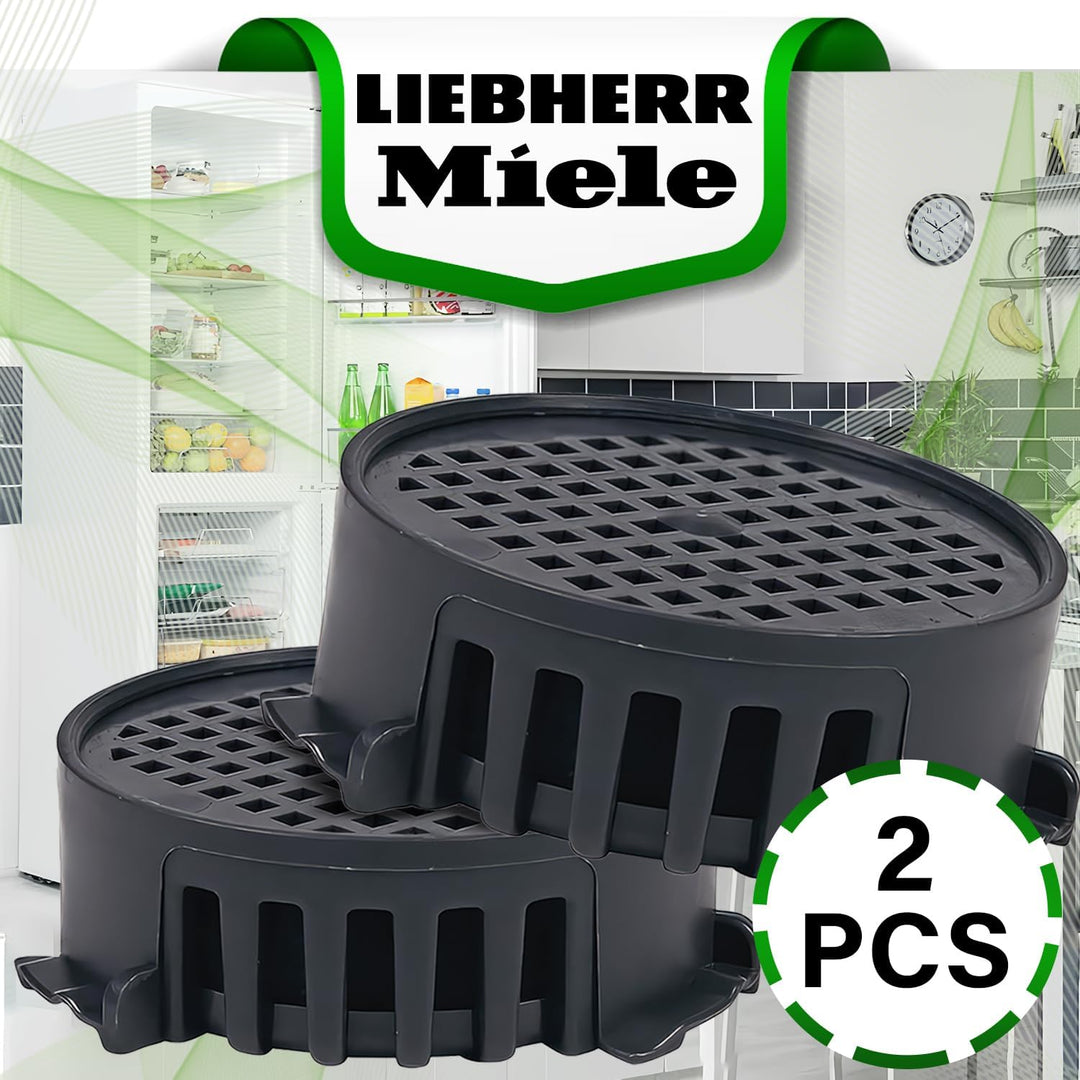 2 Stück Aktivkohlefilter Kühlschrank Ø 45 mm mit dem Originalcode 5806820 für Miele 9096342 9881116